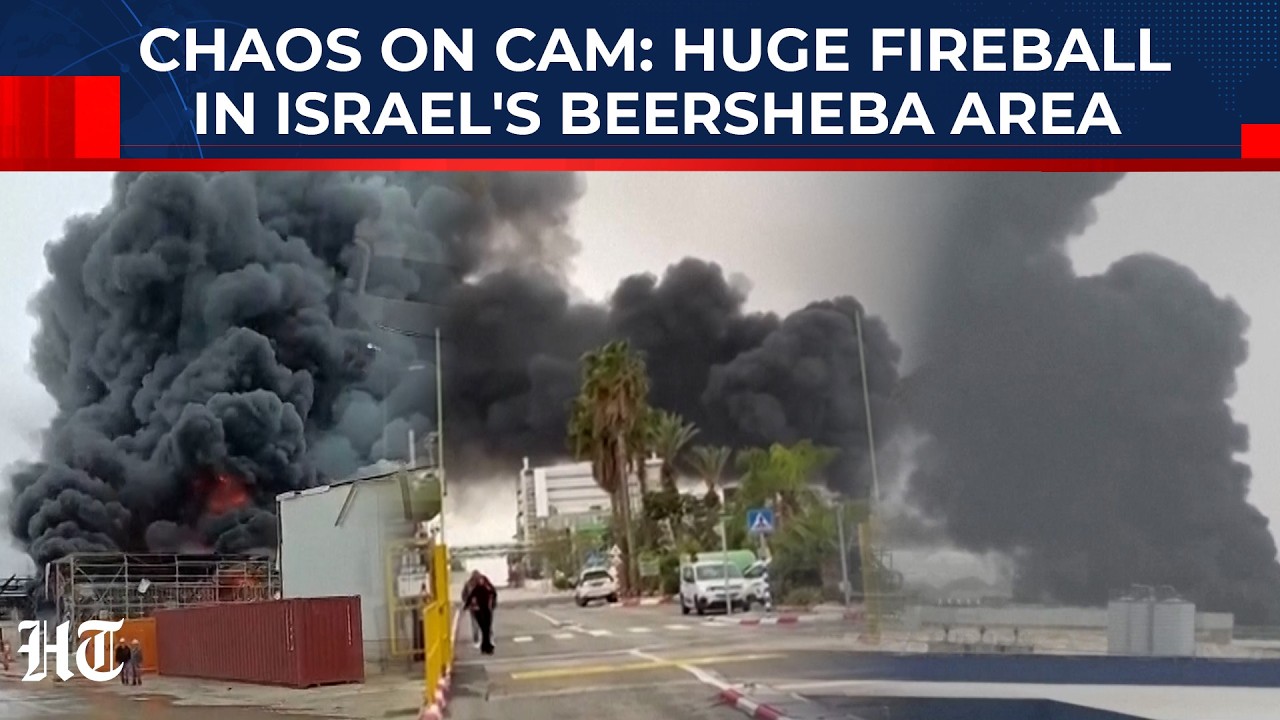 Mojtaba's 'Toxic' Revenge: Iran Strikes Israel’s Beersheba Industrial Zone, Triggers Giant Blaze