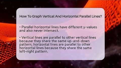 How To Graph Vertical And Horizontal Parallel Lines? - Your Algebra Coach
