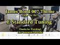 James bond theme  from dr no bass cover with tabs