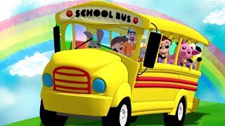 ล้อบนรถบัส | เพลงก่อนวัยเรียน | บทกวีเด็ก | Nursery Rhymes | Childrens Songs | Wheels On The Bus