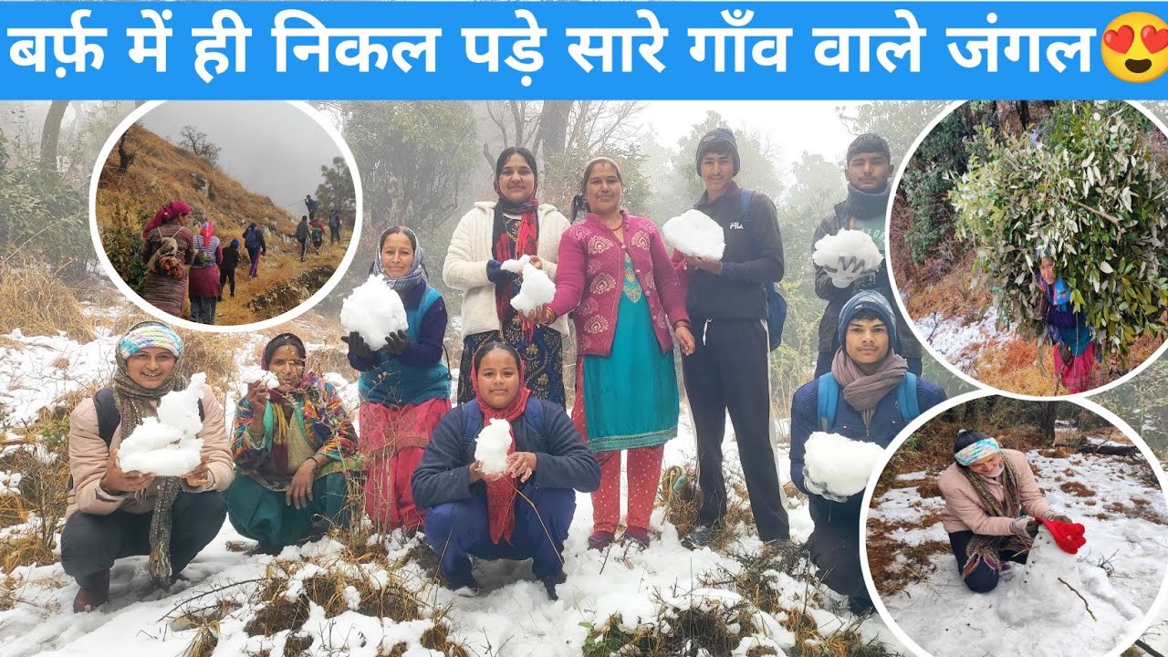 सोचा नहीं था जंगल में ऐसा होगा।।सबके जाने के बाद घने जंगल में फंस गए बर्फ़ में ।।भाग -भाग के पहुँचे😱