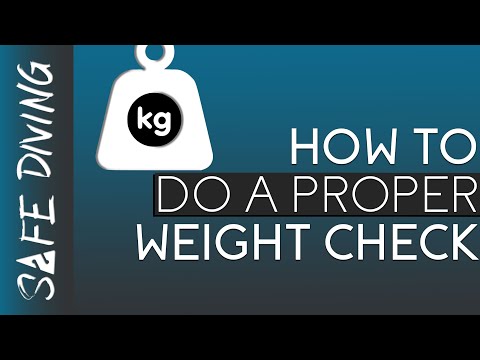 How To Check Your Scuba Weights