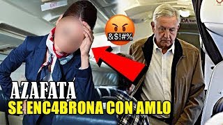 AZAFATA se ENC4BRONA con AMLO \\