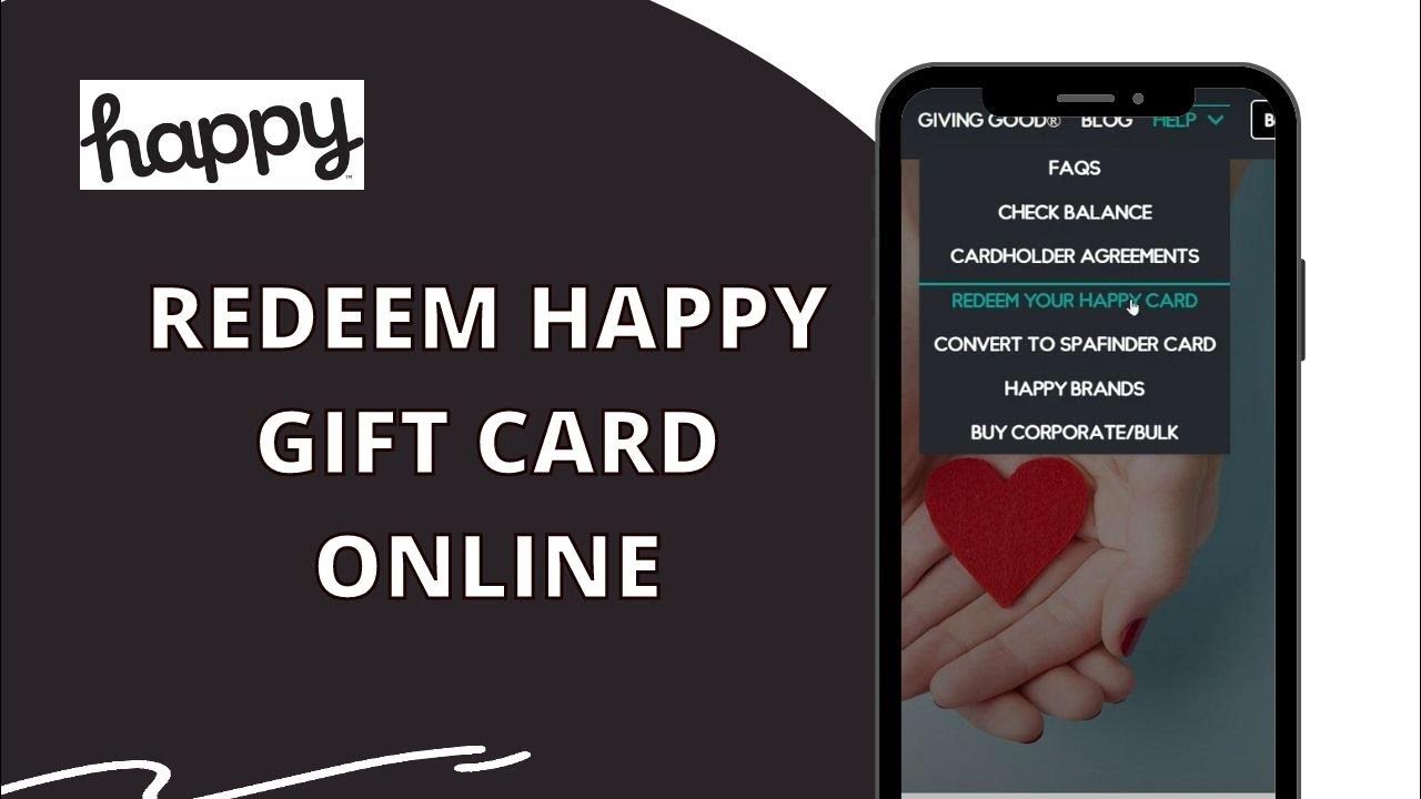 How to Redeem Happy Gift Card Online? YouTube