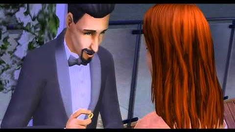 Nina Caliente and Don Lothario Get Married - Sims 2