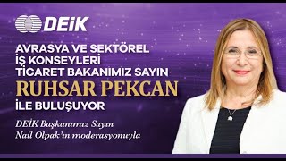 Dei̇k Webinar Ticaret Bakanı Sayın Ruhsar Pekcan Ile Avrasya Ve Sektörel İş Konseyleri Buluşması