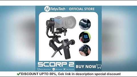 FeiyuTech SCORP 2[Official]Camera Gimbal Stabilizer Built-in AI Tracker Upgrade Joystick Touch Scree