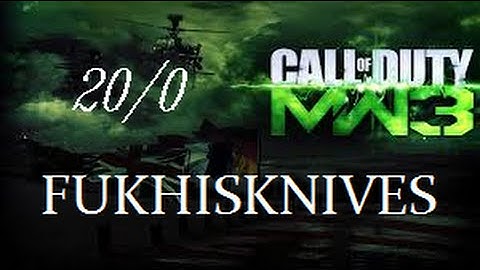 MW3, AoN 1;11s Flawless Dome, Knife Only. FuKHiSKnives