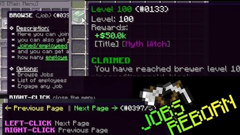 Jobs Reborn | Minecraft Plugin