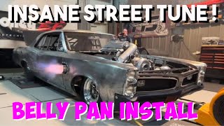 Race car belly pan install