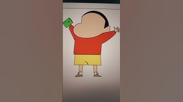 Draw shinchan using turtle programing in python 💯🔥