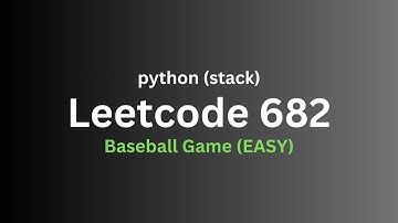 Leetcode 682 - Baseball Game (Easy)