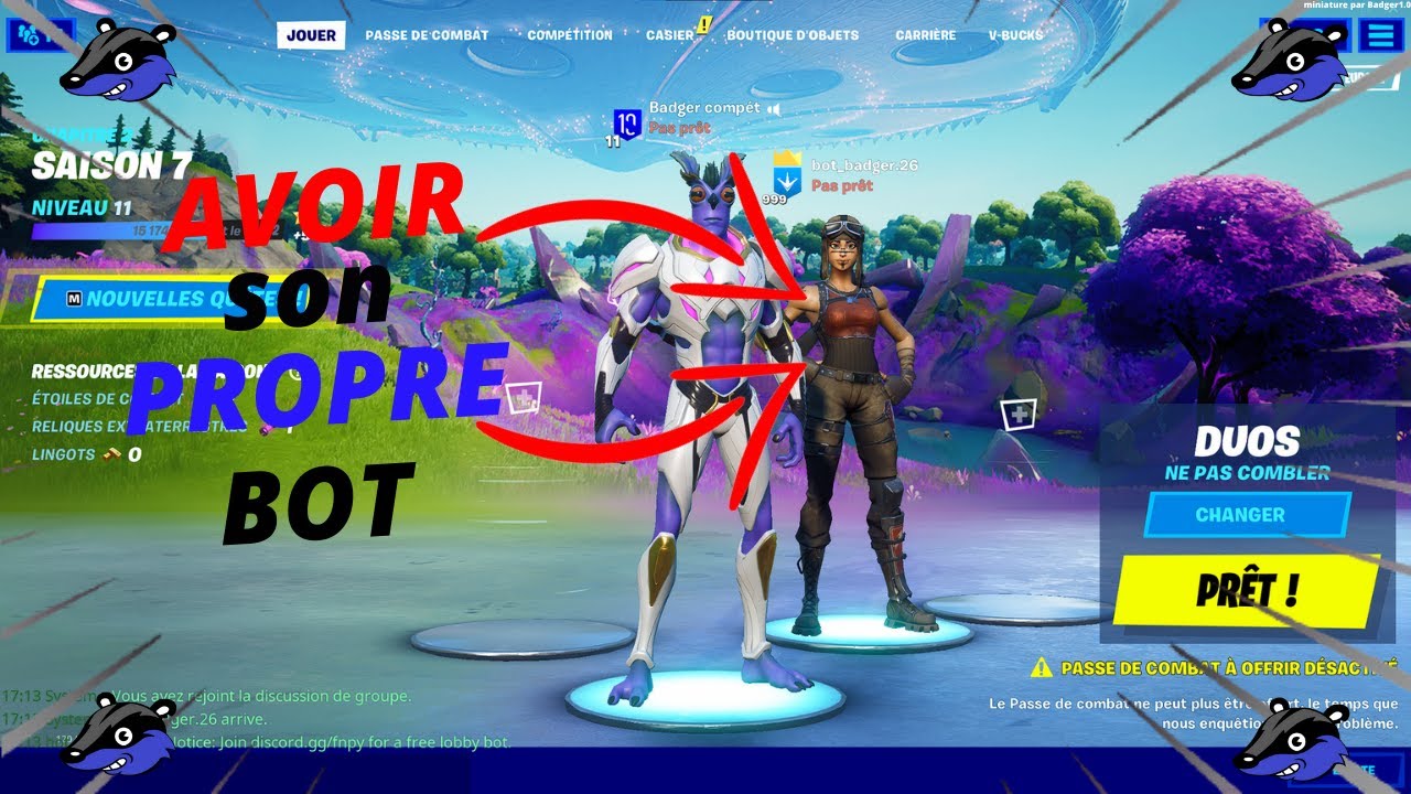COMMENT CRÉER SON PROPRE BOT FORTNITE ET LE CONTRÔLER SAISON 7 CHAPITRE
