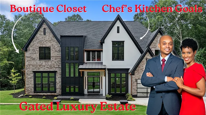New Homes in Atlanta | $1.6M Gated Estate Tour | Stunning Home with Designer Details | 2.73 Acres