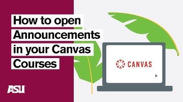 How to open Announcements in your Canvas Courses