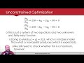 3.2 - Unconstrained Optimization - Multiple Variables