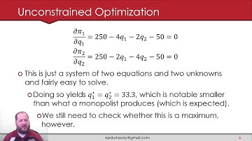3.2 - Unconstrained Optimization - Multiple Variables