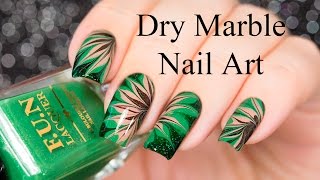 Dry Marble Nail Art