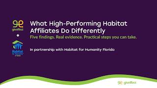 What High-Performing Habitat Affiliates Do Differently