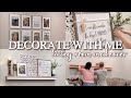 Decorate with me | farmhouse decor | budget friendly makeover