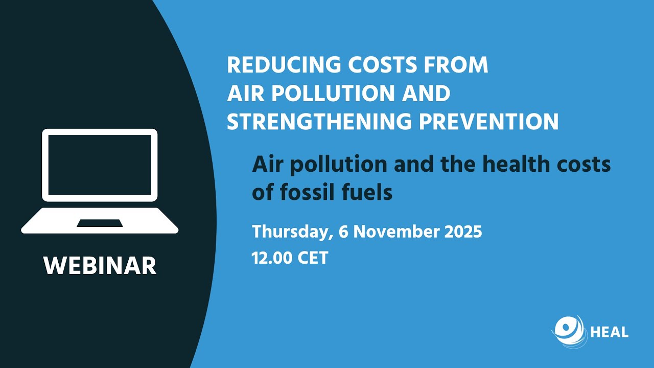 Webinar: Air pollution and health costs of fossil fuels - YouTube