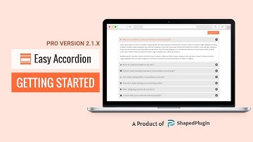 Easy Accordion Pro - Getting Started