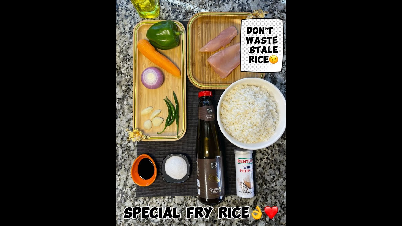 Don't waste the stale rice | We can make it same like hotel fry rice. # ...