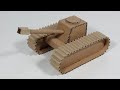 Membuat miniatur tank dari kardus  kerajinan dari kardus