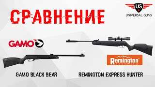 Сравнение пневматических винтовок Gamo Black Bear и Remington Express Hunter