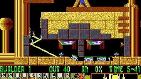 Lemmings PC - Taxing - Level 4