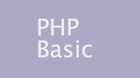 Belajar PHP untuk pemula - intro
