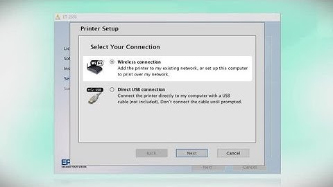Epson EcoTank ET-2550: Wireless Setup Using the Printer’s Buttons