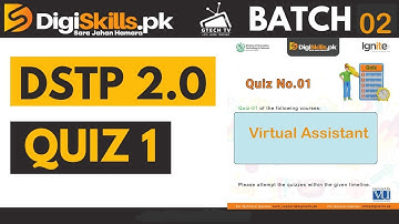 quiz no 1 of virtual assistant by digiskills
