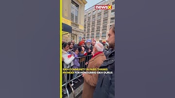 #watch: Sikh Community in Paris Applauds PM Modi’s Tribute to Sikh Gurus’ Legacy | NewsX