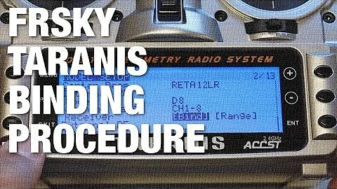 FrySky Taranis How to Bind with FrSky VR87-II Receiver