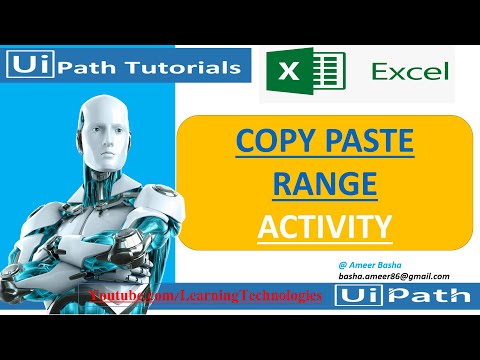 UiPath Tutorial || Day 31 : Copy Paste Range Activity (In Detailed)