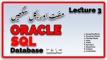 Oracle SQL and SQL Developer Tutorial  in Urdu | SQL for Beginners in Urdu | SQL in Urdu Hindi Eps3