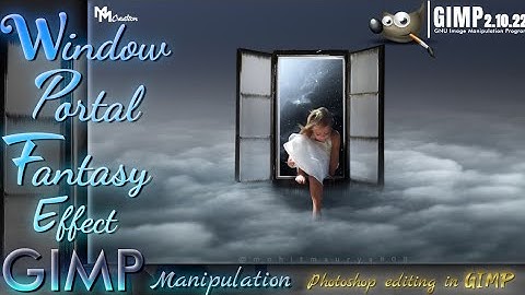 Window Portal Fantasy Effect - GIMP Manipulation | Photoshop editing in gimp | Codingcreator