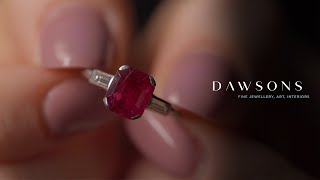Edwardian Unheated Burmese Ruby Ring | Dawsons Fine Jewellery