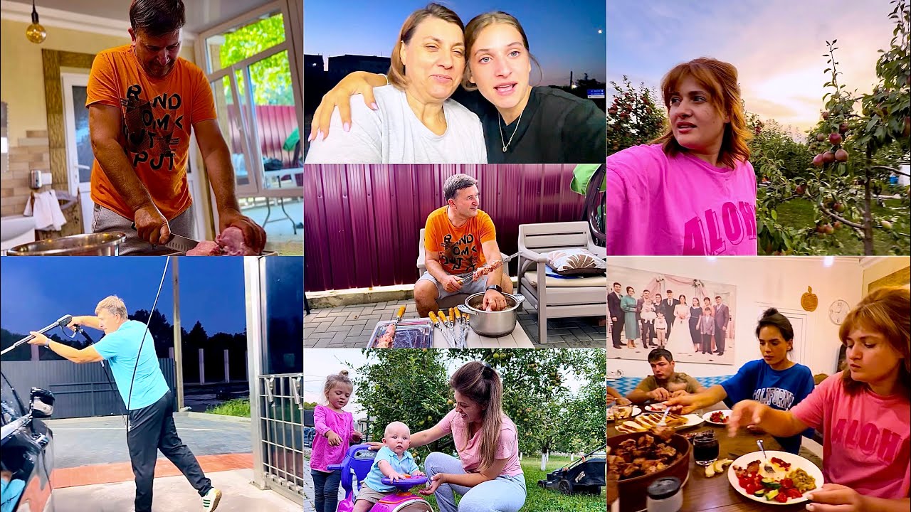 Tata PREGĂTEȘTE la cină pentru toată familia FRIGĂRUI cu KEFIR 👌/ LA spălat mașina cu MAMA și TATA 