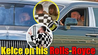 Travis Kelce Spotted Heading home alone in his $400k Rolls-Royce after a trip to Europe