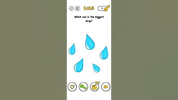 Magic Brain Level 5 Which one is the biggest drop? Gameplay Solution Walkthrough