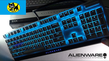 NEW ALIENWARE LOW PROFILE RGB MECHANICAL GAMING KEYBOARD MODEL 510K