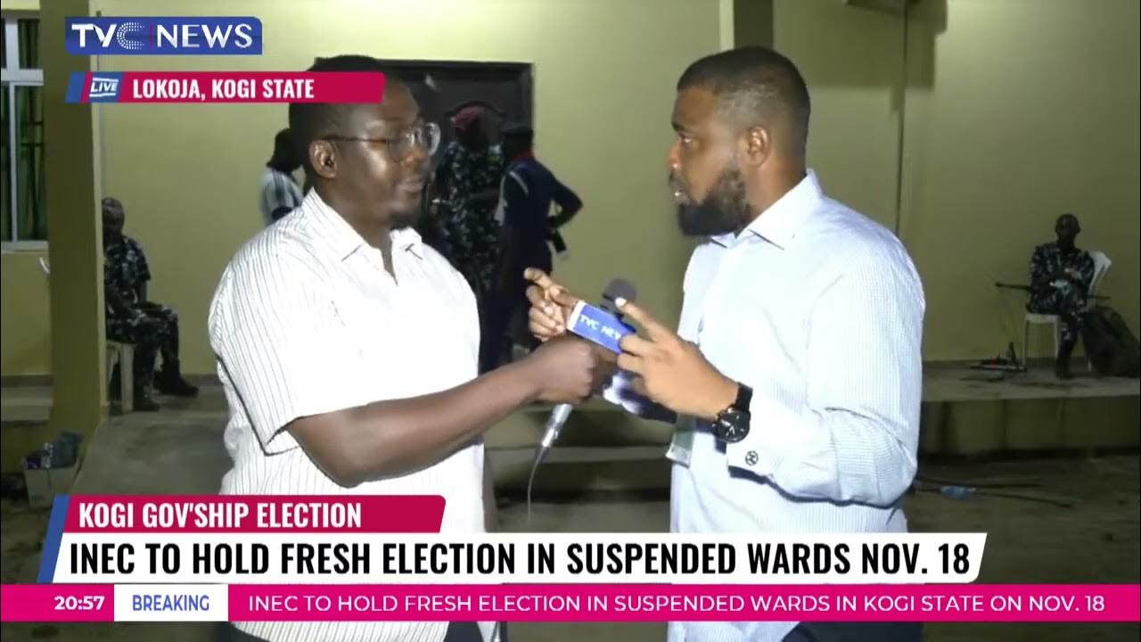 TVC Correspondents Femi Akande, Demola Lawrence Give Situation Report From Kogi Collation Centre