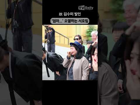 오열하며 故 김수미 떠나보내는 #<strong>서효림</strong> #김수미 #발인 #장례식장 #shorts