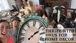 Thrift with me & Zeb! High End Thrifted Home Decor - Decorate on a budget