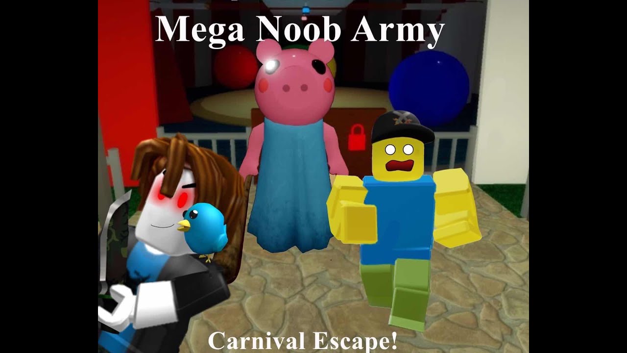 Roblox Piggy With The Mega Noob Army Our First Ever Video Youtube - noob army roblox group