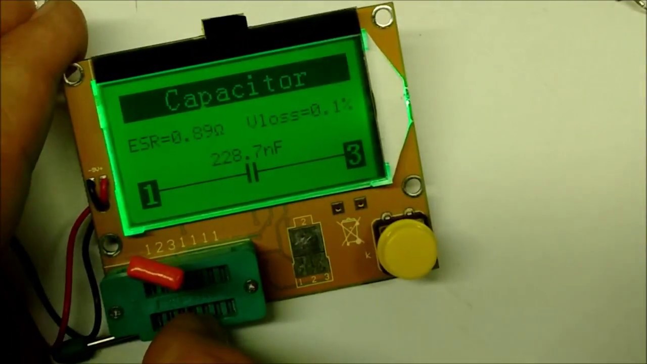 Testador de Componentes LCR-T4 / Medidor ESR capacitores