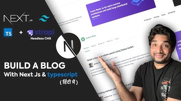 Next.js (Page Router) Blog Application using Typescript and Strapi headless CMS  🔥🔥🚀 ( Hindi )
