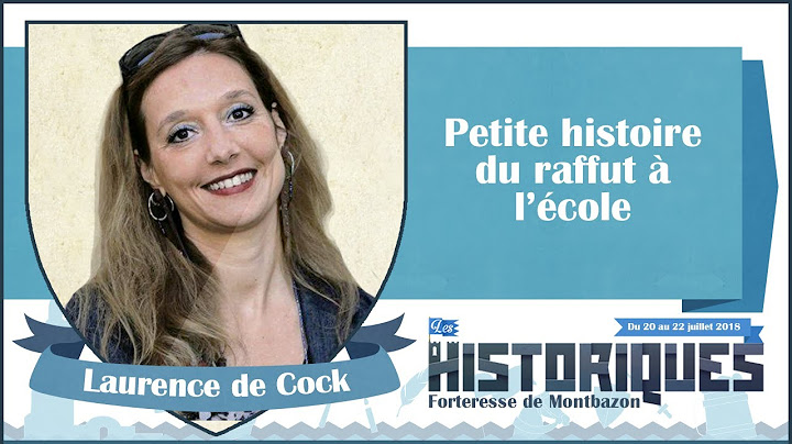 Petite histoire du raffut à l'école par Laurence de Cock #leshistoriques2018